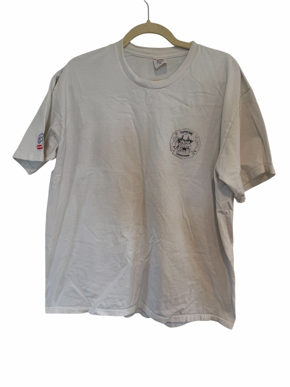 Supreme Off-White Small Chest Graphic Tee - Men